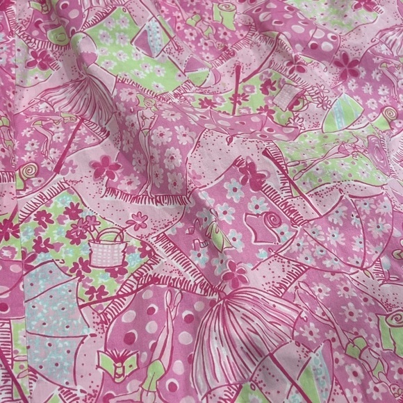 Lilly Pulitzer Size 4 Preppy Beach Blanket Bingo Floral Paisley Summer Skirt - Picture 5 of 8